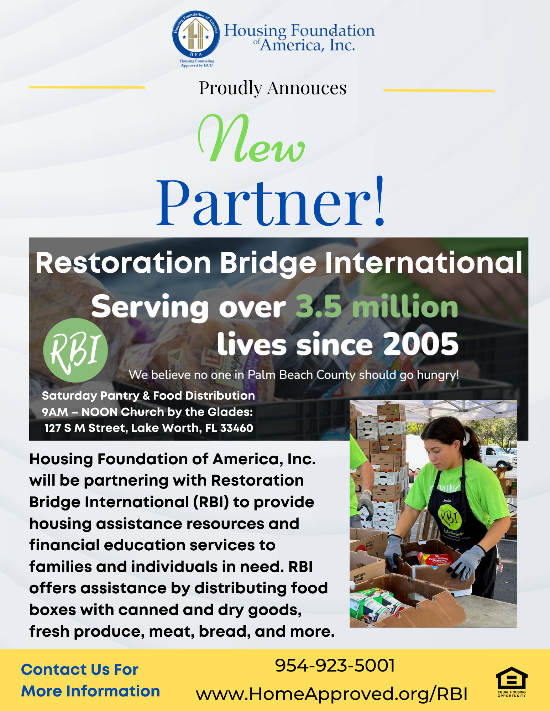 Restoration Bridge International Housing Foundation of America
